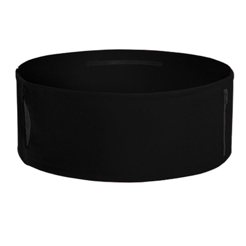 Running Belt for iPhone, Fanny Pack for Fitness & Travel Money Storage - 6, 7 Plus, 8, X - Samsung Galaxy S7, S8 - Unisex Waist Band with Zippers Fits Men & Women by The Tube Waistband Black/Black Zippers & Black Pocket Medium / Large - NewNest Australia