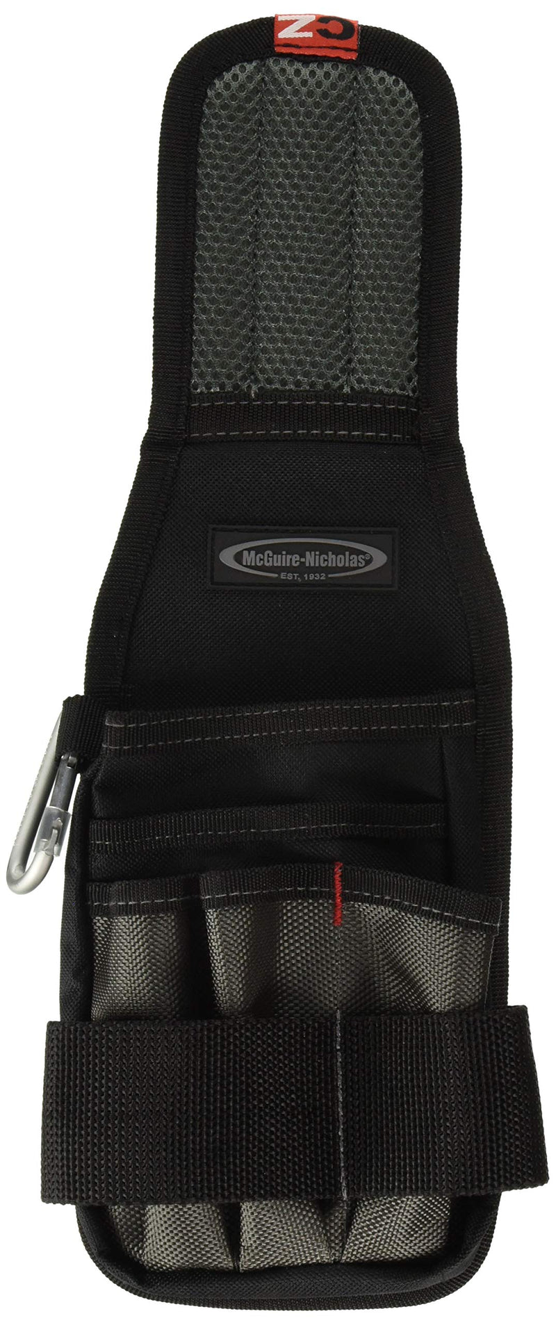 McGuire-Nicholas Quad Series Multi-Pocket Tool Holder | Durable Tool Storage with Webbing Loops and Grommet Carabiner | Attach to Front Pocket, Back Pocket, Belt Loop or Waistband - NewNest Australia