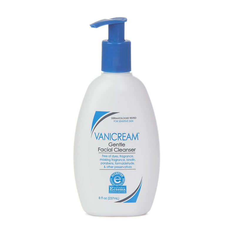Vanicream Gentle Facial Cleanser with Pump Dispenser - 8 fl oz - Formulated Without Common Irritants for Those with Sensitive Skin 8 Fl Oz (Pack of 1) - NewNest Australia