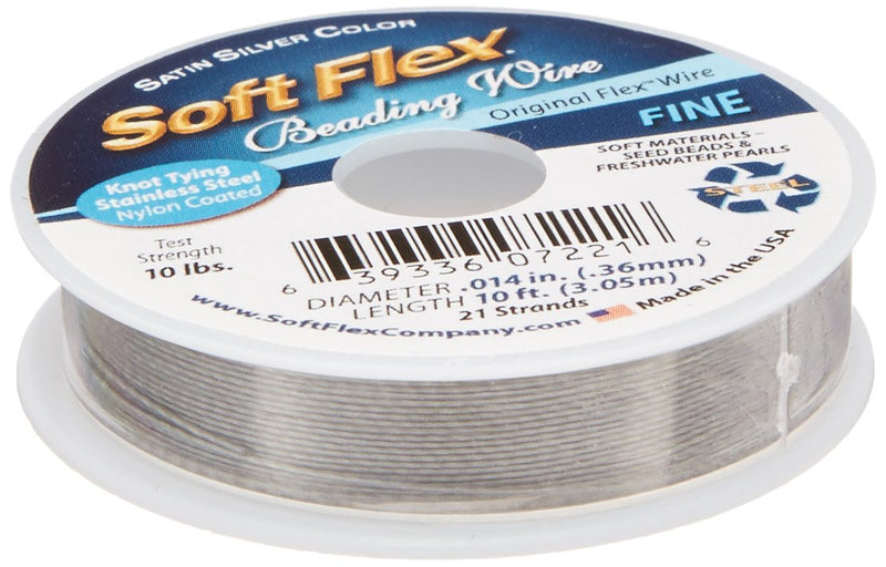 Soft Flex FW01410S Wire 21-Strand.014 x 10', Silver .014"X10' - NewNest Australia