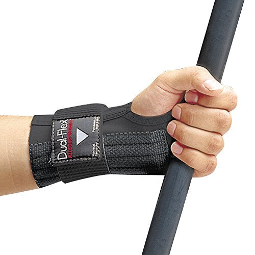 Allegro Industries 7212-02 Dual‐Flex Wrist Support, 6 1/2" x 7 1/2", Medium, Black - NewNest Australia
