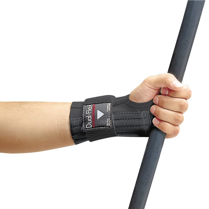 Allegro Industries 7212-03 Dual‐Flex Wrist Support, 7 1/2" x 8 1/2", Large, Black - NewNest Australia