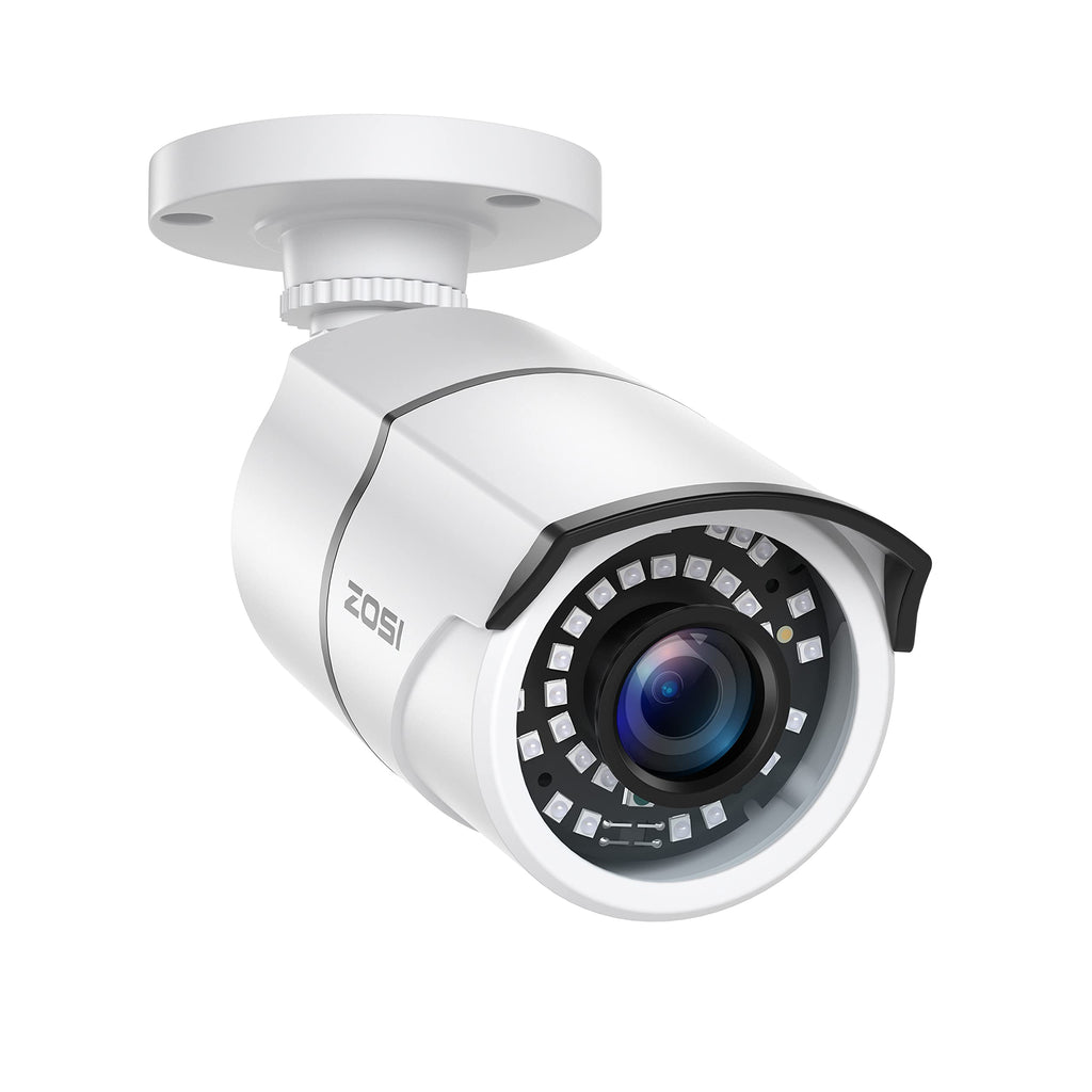 ZOSI 2.0MP HD 1080p 1920TVL Security Camera Outdoor Indoor (Hybrid 4-in-1 HD-CVI/TVI/AHD/960H Analog CVBS),36PCS LEDs,120ft IR Night Vision,105° View Angle Weatherproof Surveillance CCTV Bullet Camera 1Cam Wire Camera - NewNest Australia