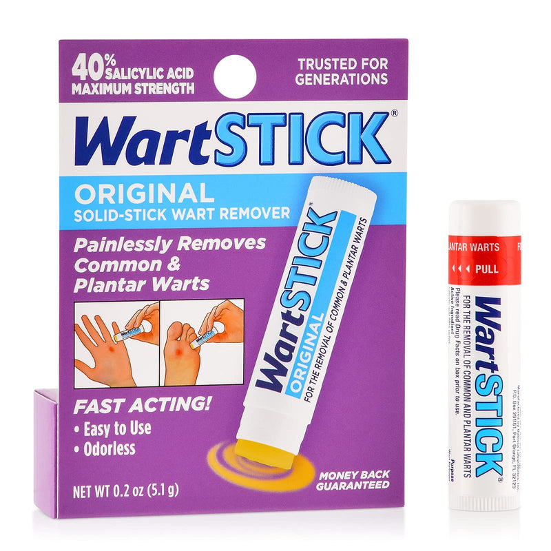 WartStick Maximum Strength Salicylic Acid Solid-Stick Common and Plantar Wart Remover 0.2 Oz - NewNest Australia