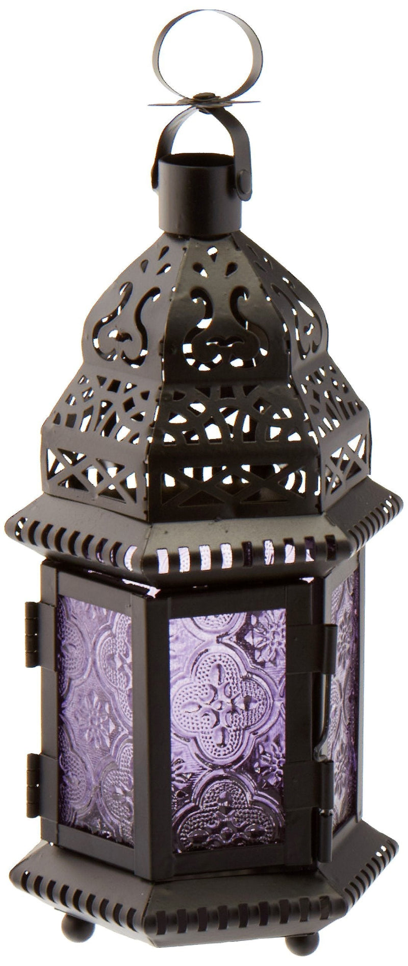 NewNest Australia - Gallery of Light 10016122 Purple Moroccan Style Lantern, Multicolor 