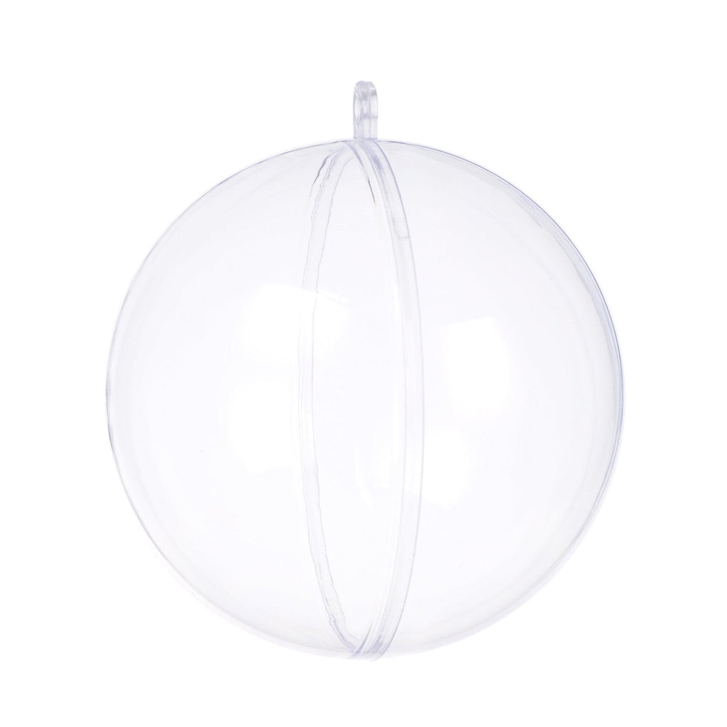 NewNest Australia - seekingtag Clear Fillable Ornaments Ball - Pack of 10 Individual 80mm Ornaments 