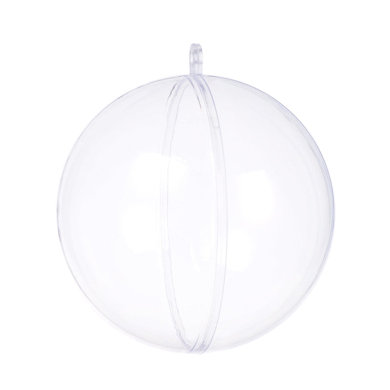 NewNest Australia - seekingtag Clear Fillable Ornaments Ball - Pack of 10 Individual 80mm Ornaments 