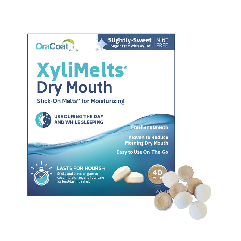 Oracoat - XyliMelts - Dry Mouth - Mint Free - 40 Count - NewNest Australia