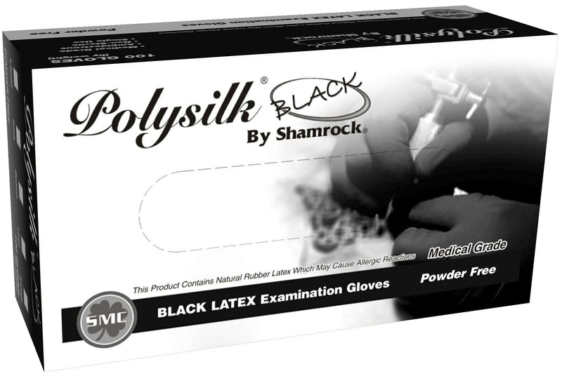Shamrock Black Latex Examination, Powder Free Gloves (Medium) - NewNest Australia