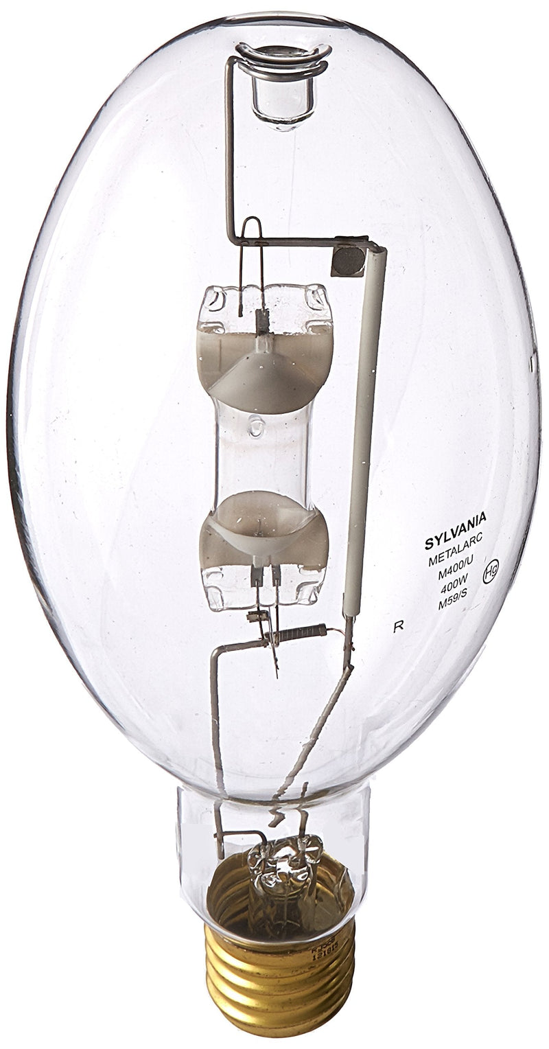 Sylvania SYL64036 M400/U/ED37 Clear Metal Halide Lamp, ED37 Mogul Screw (E39), 400 W, 4000K - NewNest Australia