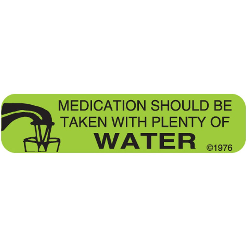 PHARMEX 5-X Permanent Paper Label,"Medication Taken", 1 9/16" x 3/8", Green (500 per Roll, 2 Rolls per Box) - NewNest Australia