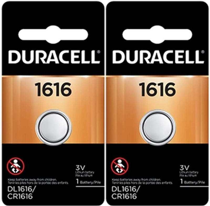 Duracell 1616 DL1616 CR1616 DL1616B2PK Coin Cell Watch Battery 3.0 Volt Lithium, 2 Count (Pack of 1) - NewNest Australia