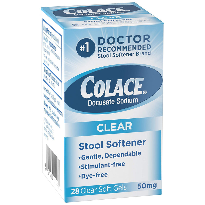 Colace Clear Soft Gels, Clear, 28 Count - NewNest Australia