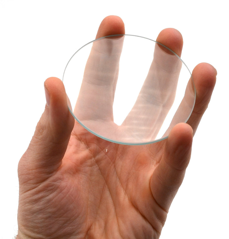 Double Convex Lens, 300mm Focal Length, 3" (75mm) Diameter - Spherical, Optically Worked Glass Lens - Ground Edges, Polished - Great for Physics Classrooms - Eisco Labs - NewNest Australia