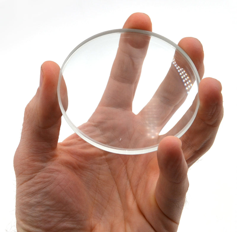 Double Concave Lens, 300mm Focal Length, 3" (75mm) Diameter - Spherical, Optically Worked Glass Lens - Ground Edges, Polished - Great for Physics Classrooms - Eisco Labs - NewNest Australia