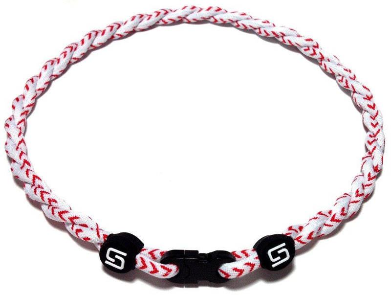 Sport Ropes 2 Rope Titanium Necklace - Choose from Multiple Colors and Sizes Baseball 18" - NewNest Australia