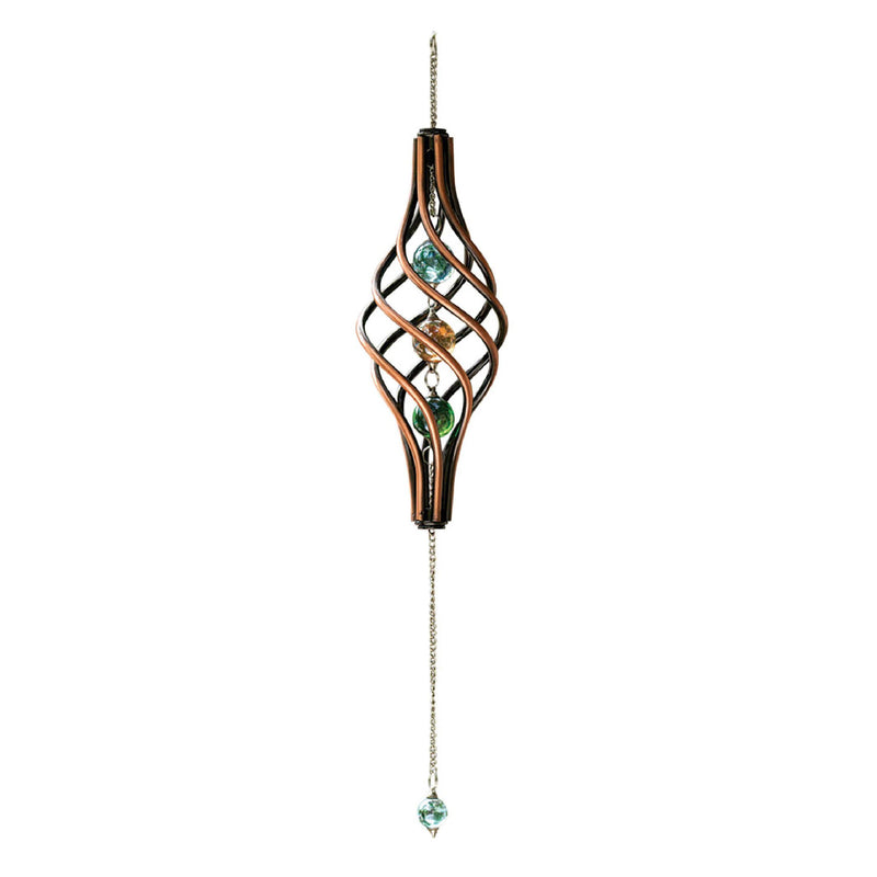 Bits and Pieces - 14" Copper Toned Wind Spinner - Yard Decorations - Weather-Resistant Kinetic Wind Spinner - Garden Decoration - Copper Yard Art COPPER WIND SPINNER - NewNest Australia