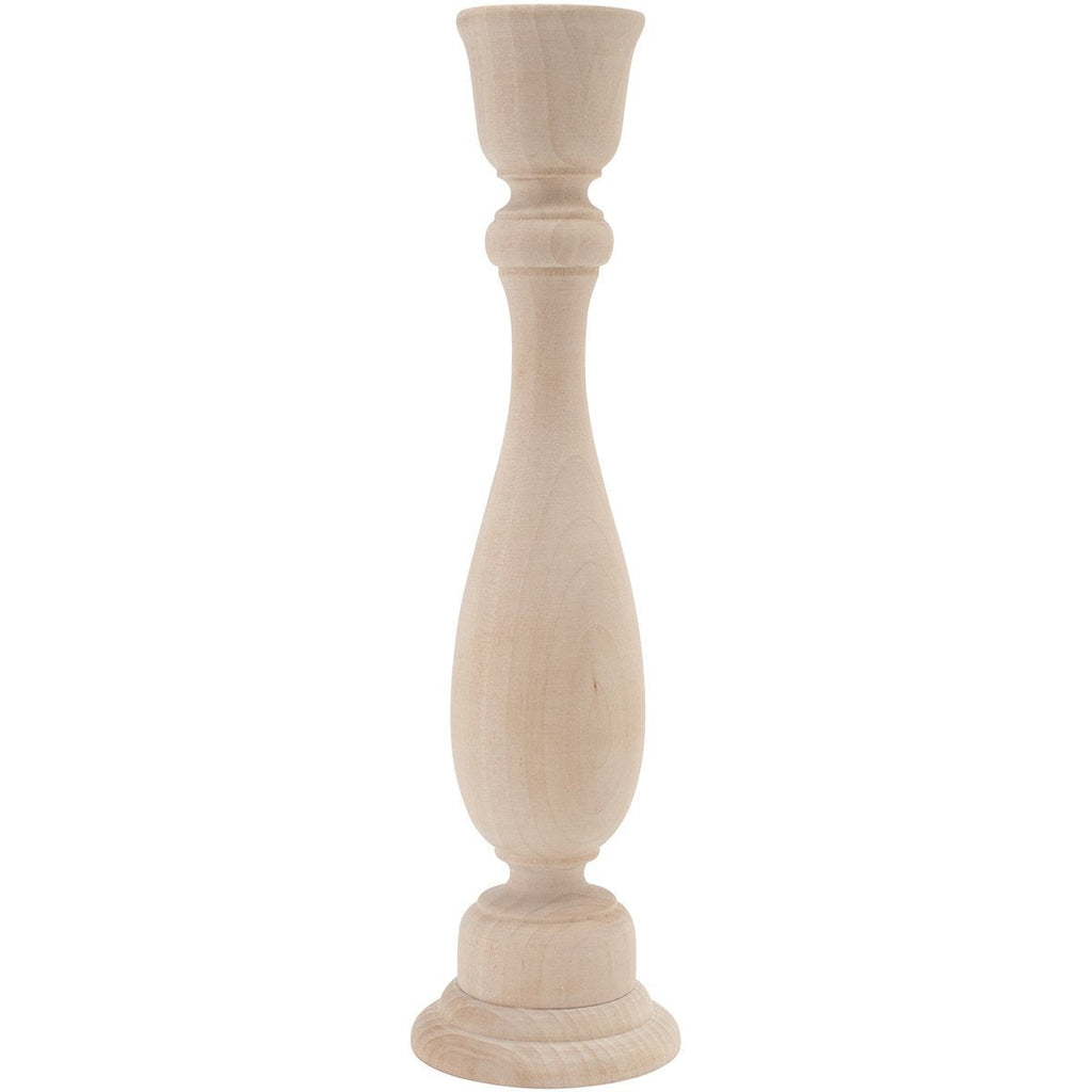 NewNest Australia - New Image Group Wood Bulk Candle Stick, 9" 