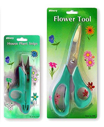 Allary Pruning Tool Bundle (Set of 2), Flower Tool & House Plant Snips (Green) - NewNest Australia