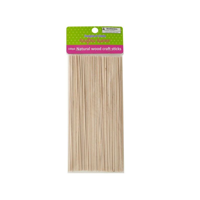 Kole Imports Skinny Natural Wood Craft Sticks - NewNest Australia