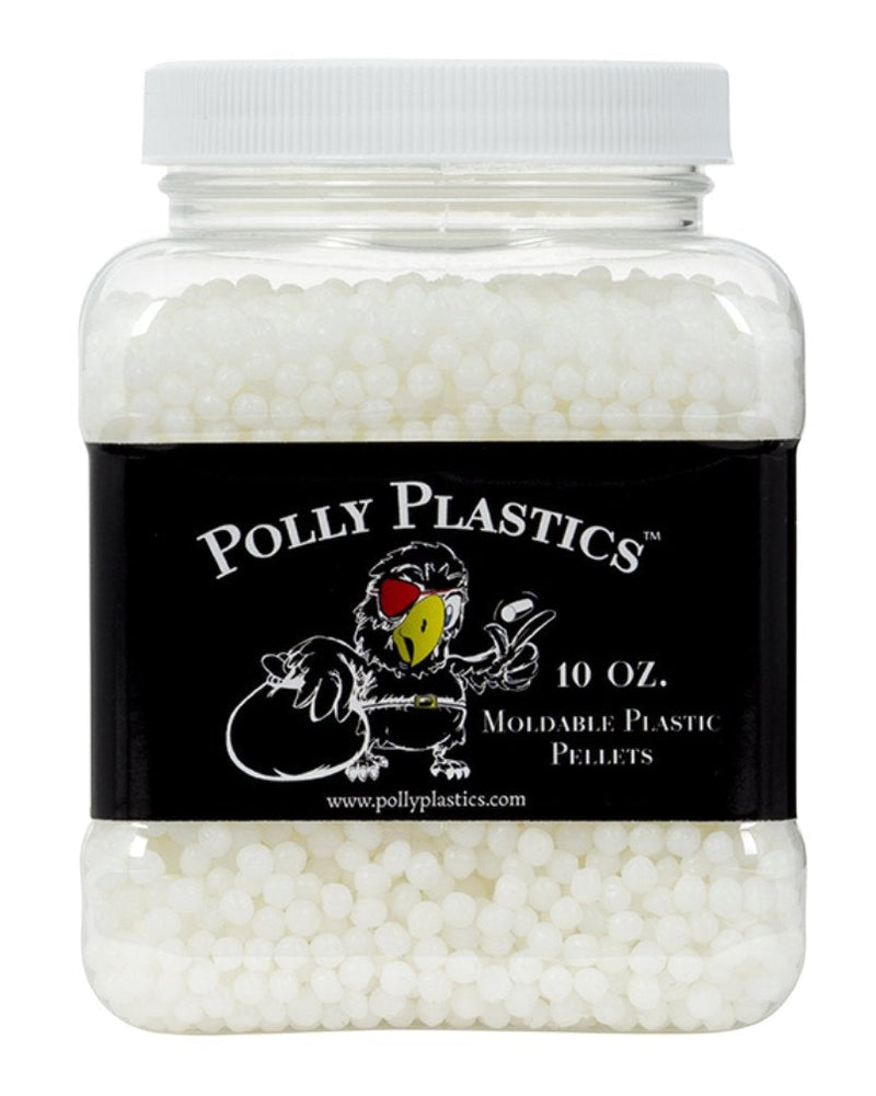 Polly Plastics Moldable Plastic Pellets for Cosplayers and Hobbyists in EZ Grip Jar with Idea Booklet (10 oz) 10 oz - NewNest Australia