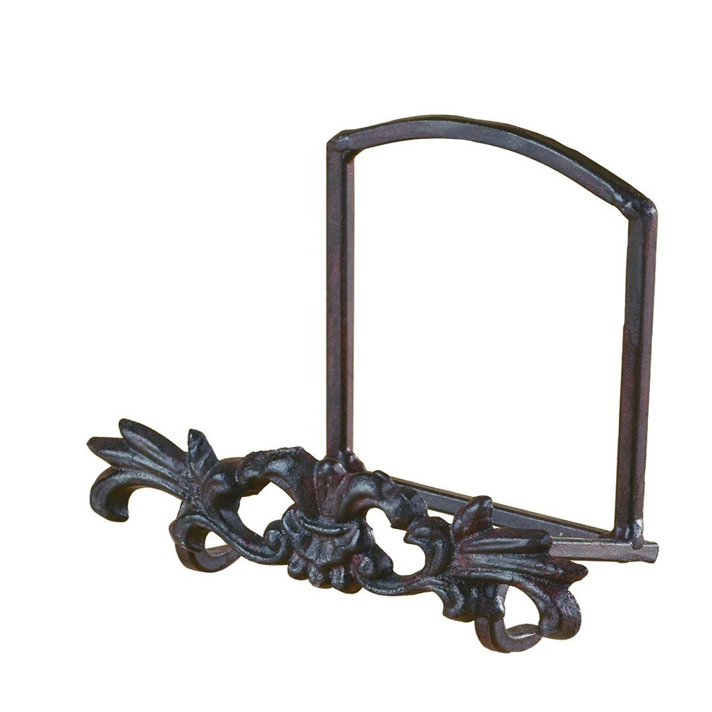 NewNest Australia - Red Co. Decorative Cast Iron Motif Plate Stand and Art Holder Easel - 4.5" H x 3.5" W 