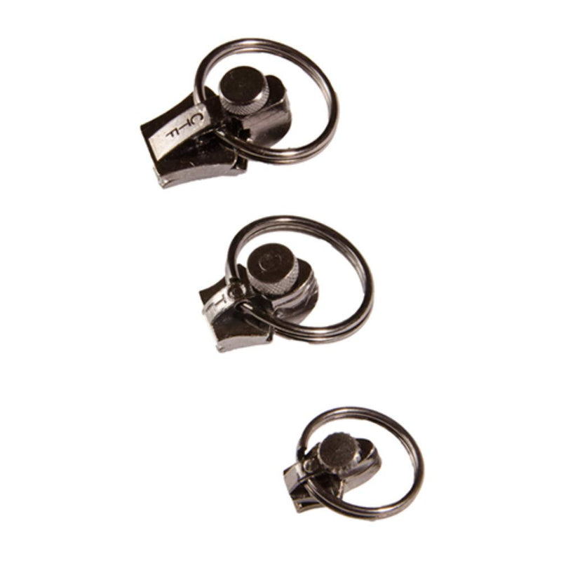 FixnZip (Black Nickel) - Universal Zipper Repair Kit for Jackets, Luggage, Bags - Backpack Zipper Replacement Repair Kit - Instant Zipper Fix - (S,M,L) - Made in The USA - NewNest Australia