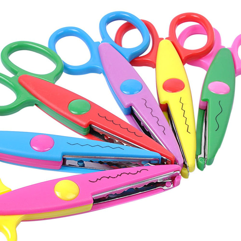 UCEC 6 Colorful Decorative Paper Edge Scissor Set, Great for Teachers, Crafts, Scrapbooking, Kids Design 6pcs - NewNest Australia