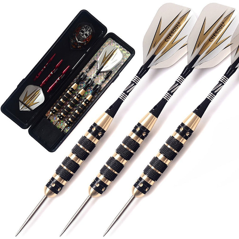 CUESOUL 20/23/26 Grams Steel Tip Darts - Black Coating Brass Barrels 23 Grams - NewNest Australia