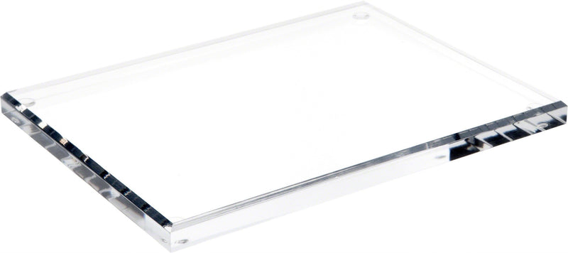 NewNest Australia - Plymor Clear Acrylic Rectangular Beveled Display Base, 0.5" H x 8" W x 6" D 1 .5" x 8" x 6" 