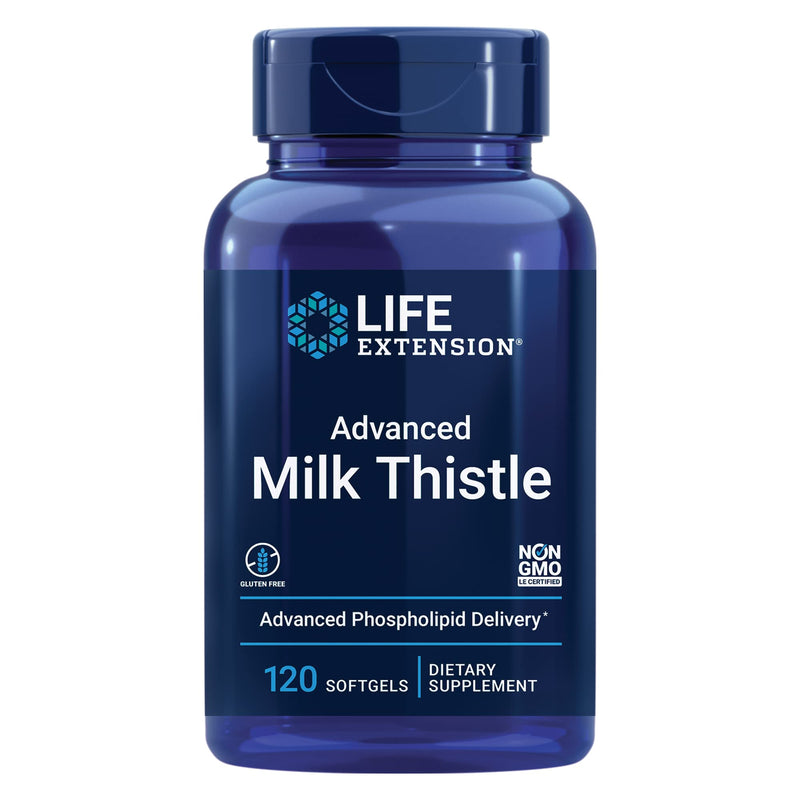 Life Extension Advanced Milk Thistle Formula Provides Powerful Compounds to Deliver Full-Spectrum Support for Optimal Liver Health & Function - Non-GMO, Gluten-Free - 120 Softgels 120 Count (Pack of 1) Standard Packaging - NewNest Australia