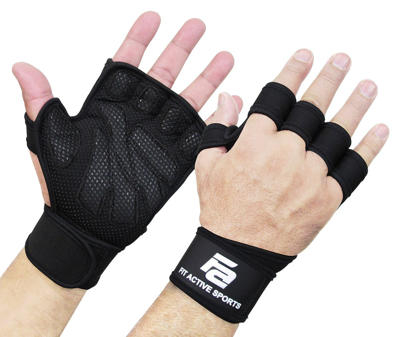 New Ventilated Weight Lifting Workout Gloves with Built-in Wrist Wraps for Men and Women - Great for Gym Fitness, Cross Training, Hand Support & Weightlifting. Small - NewNest Australia