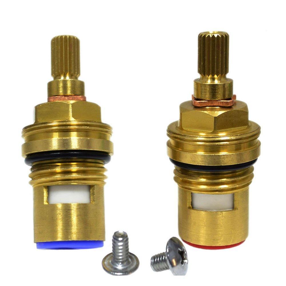 Replacement Avilion Compatible Faucet Cartridge Stem 20 Splines on broach x 53mm (PAIR Hot & Cold) - NewNest Australia