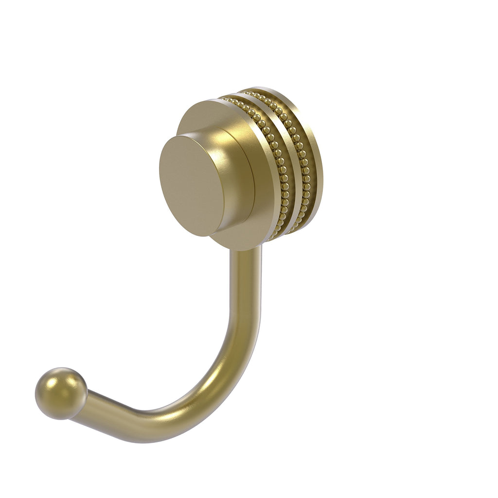 NewNest Australia - Allied Brass 420D-SBR Venus Collection Dotted Accents Robe Hook, Satin Brass 