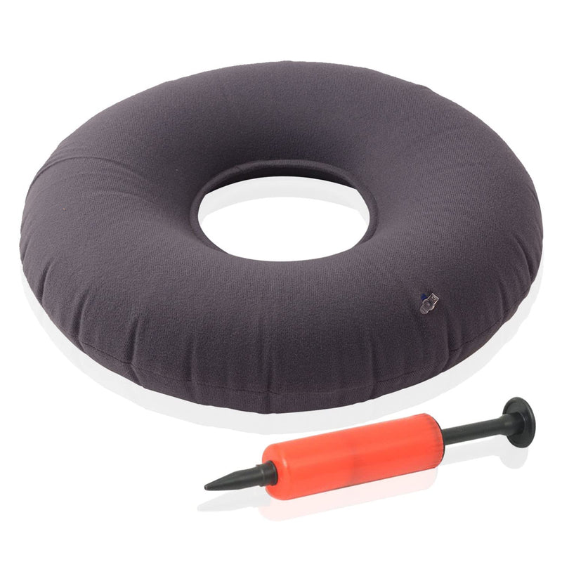 Dr. Frederick’s Original Donut Pillow - 18" Inflatable Donut Cushion for Tailbone Pain Relief - Donut Pillow Seat Cushion for Hemorrhoids, Bed Sores, Prostatitis - Gray - NewNest Australia