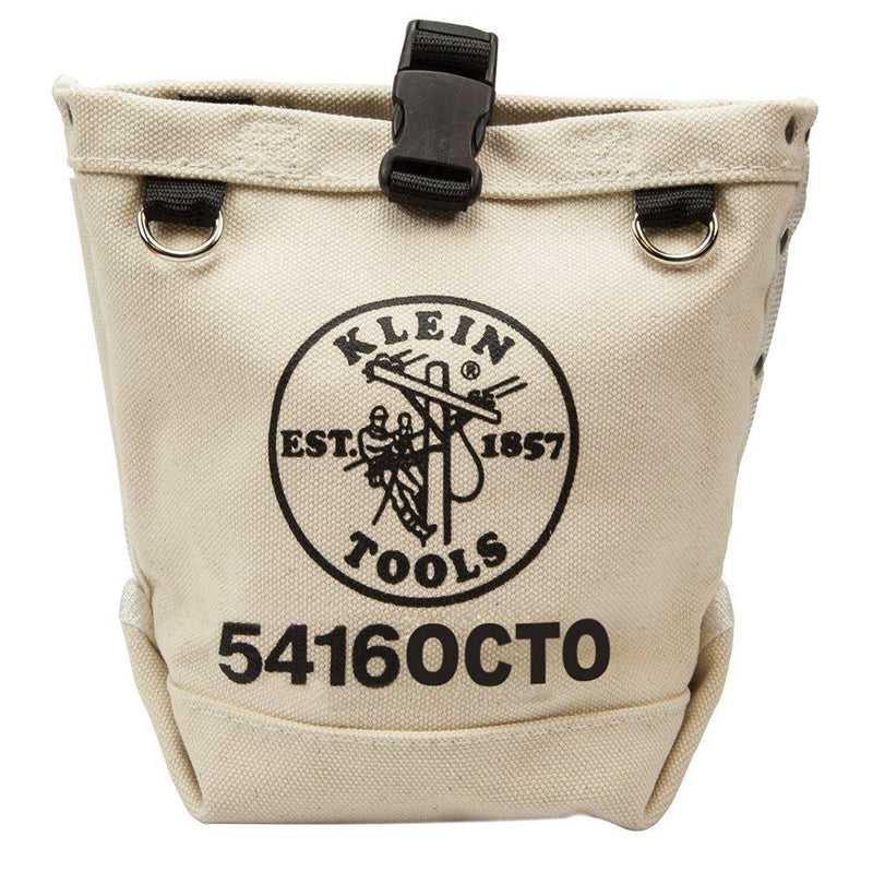 Klein Tools 5416OCTO Tool Bag, Bull-Pin and Bolt Pouch, No. 4 Canvas with Tunnel Connection, 5 x 5 x 9-Inch - NewNest Australia