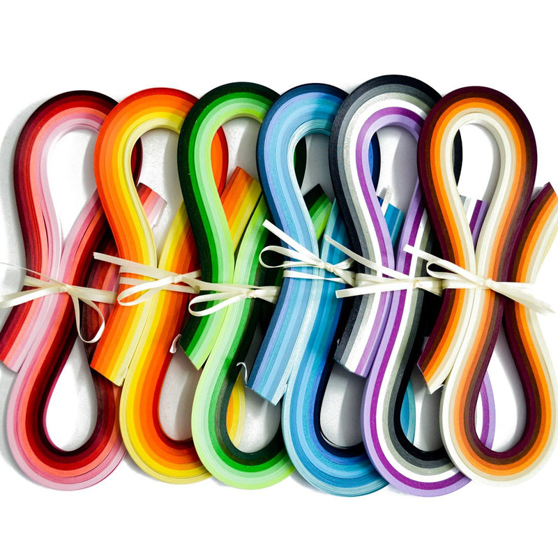 JUYA Multi-Color Quilling Strips Set 720 Strips 36 Colors 54cm Length/Strip Paper Width 3mm - NewNest Australia