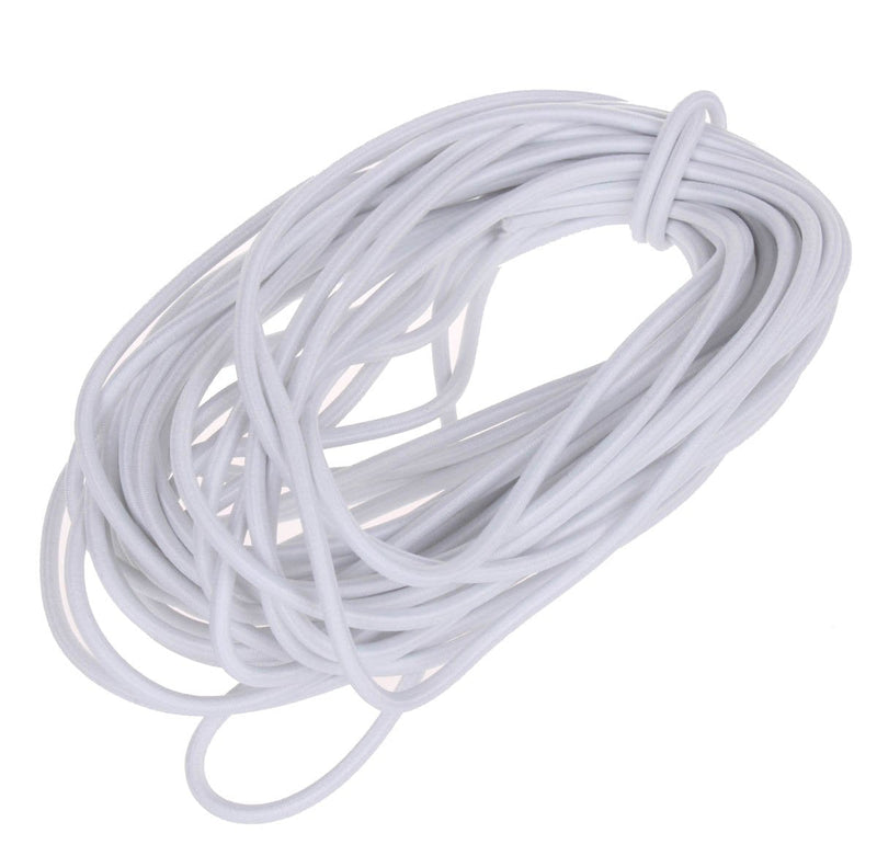 Usew 1/8-Inch (3mm) White Heavy Stretch Round String Elastic Cord (Cut of 10 Yards) - NewNest Australia