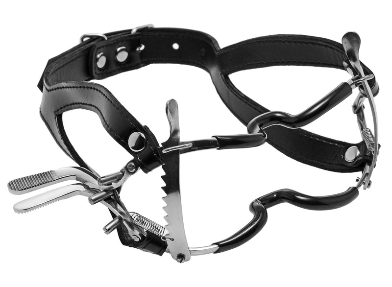 Master Series Jennings Hinge and Ratchet Wide Mouth Gag with Adjustable Strap - NewNest Australia