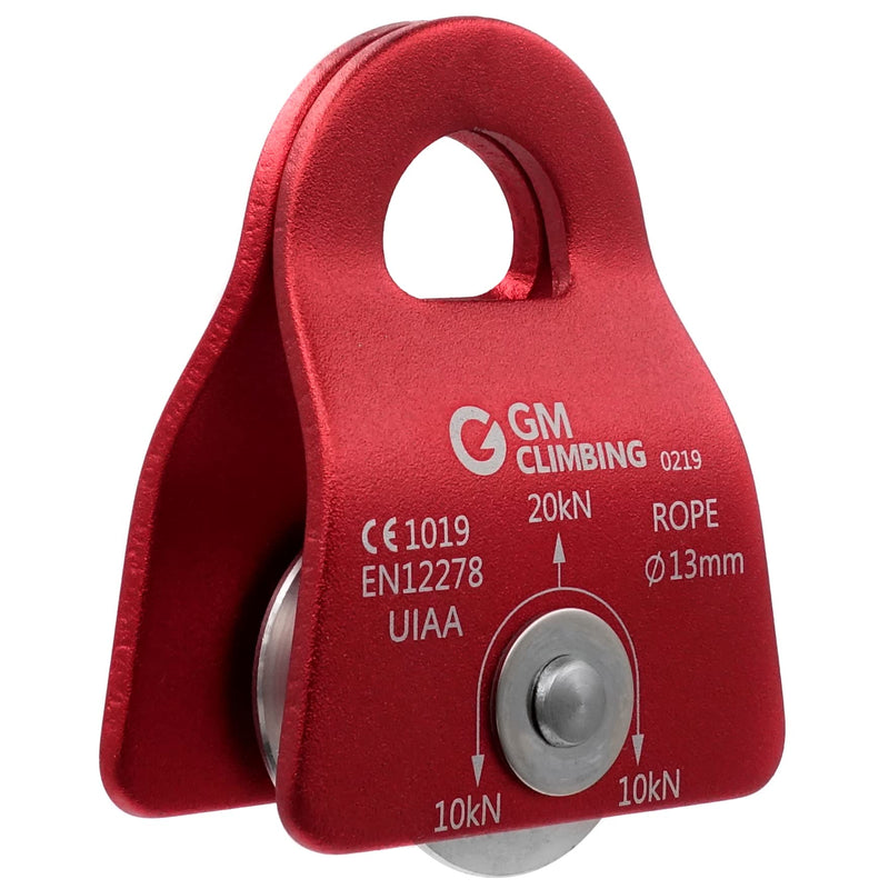 GM CLIMBING 20kN Micro Prusik Minding Pulley 1/2" CE UIAA Certified Red (Single Unit) - NewNest Australia