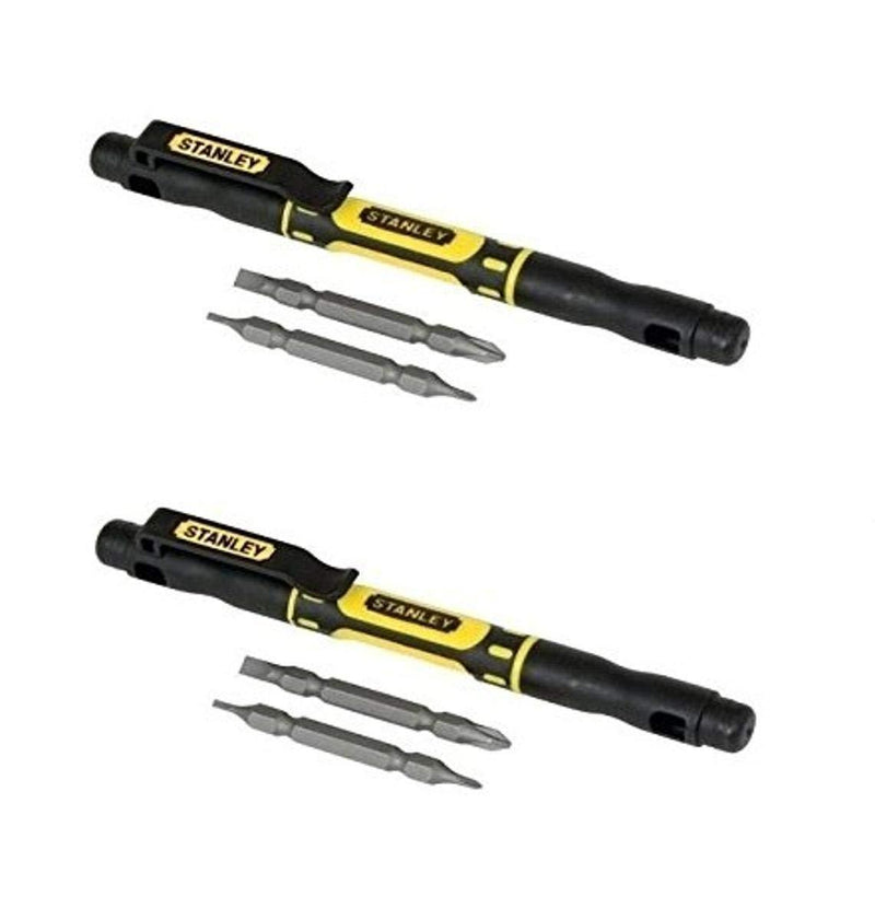 Bostitch Office Stanley 4-In-1 Pocket Screwdriver Pack of 2 (66-344-2) 2-Pack - NewNest Australia