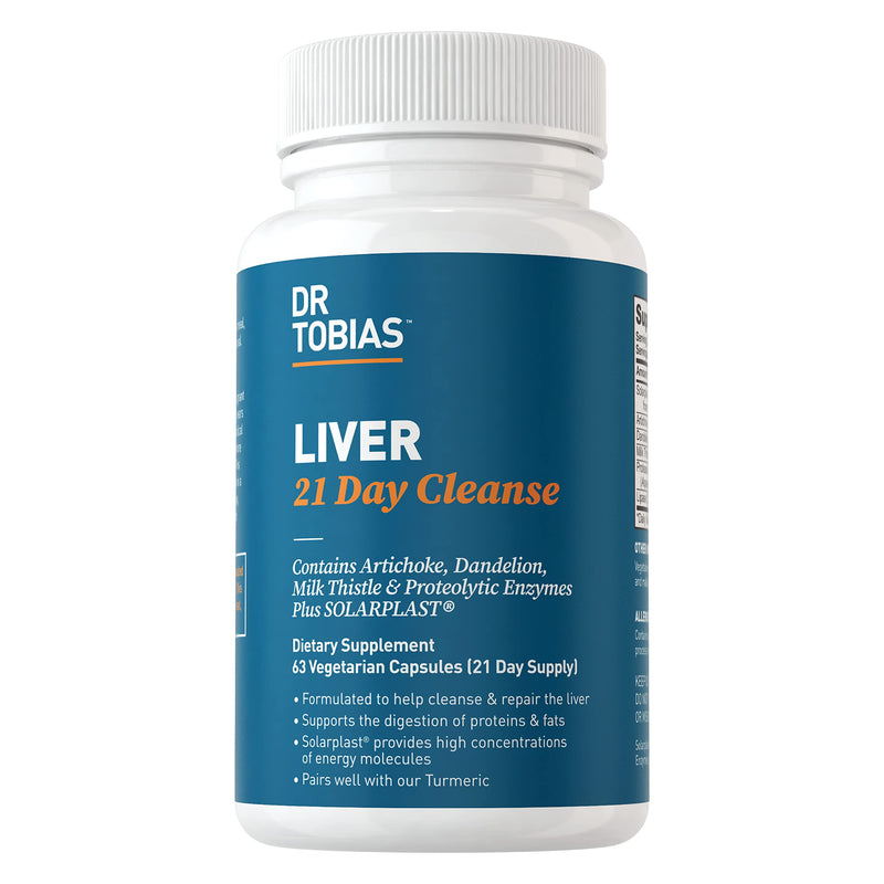 Dr. Tobias Liver 21 Day Cleanse, Cleanses Liver and Supports Digestion, 63 Vegetable Capsules (3 Daily) - NewNest Australia