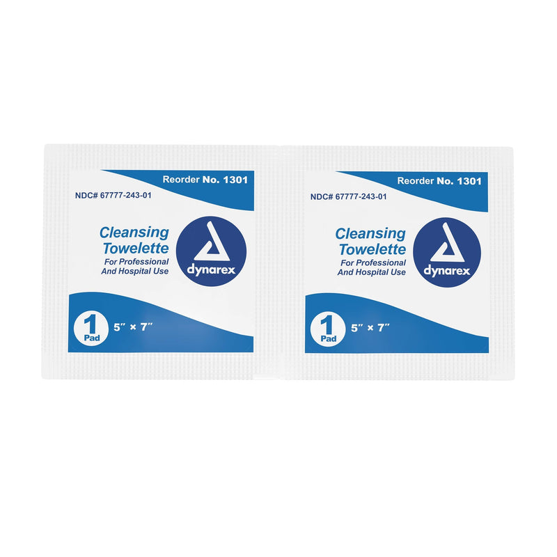 DYNAREX Personal Wipe 5 X 7" Individual Packet Alcohol (#1301, Sold Per Box) - NewNest Australia