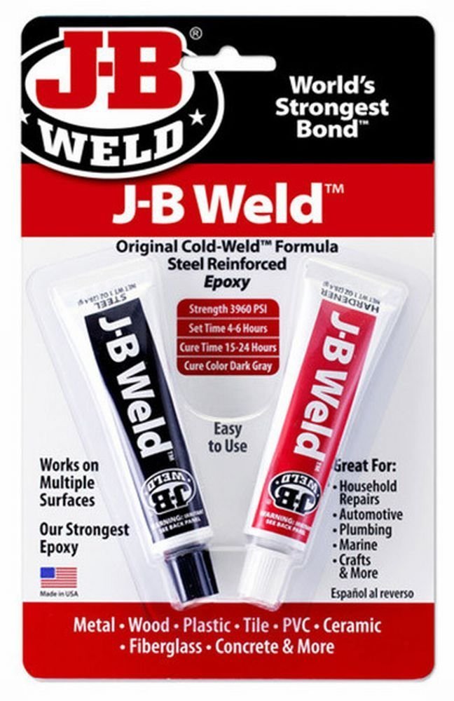 J-B Weld Company 8265-S 3 Pack Original Steel Reinforced Epoxy Twin Pack, Dark Grey - NewNest Australia