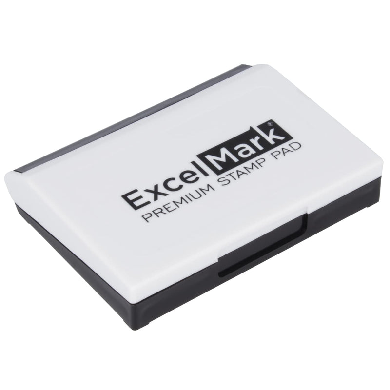 ExcelMark Ink Pad for Rubber Stamps 2-1/8" by 3-1/4" - Black - NewNest Australia