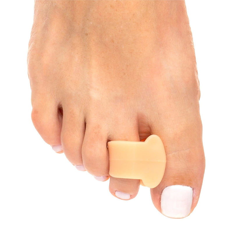 ZenToes Gel Toe Separators for Overlapping Toes, Bunions, Big Toe Alignment, Corrector and Spacer - 4 Pack (Beige) Beige - NewNest Australia