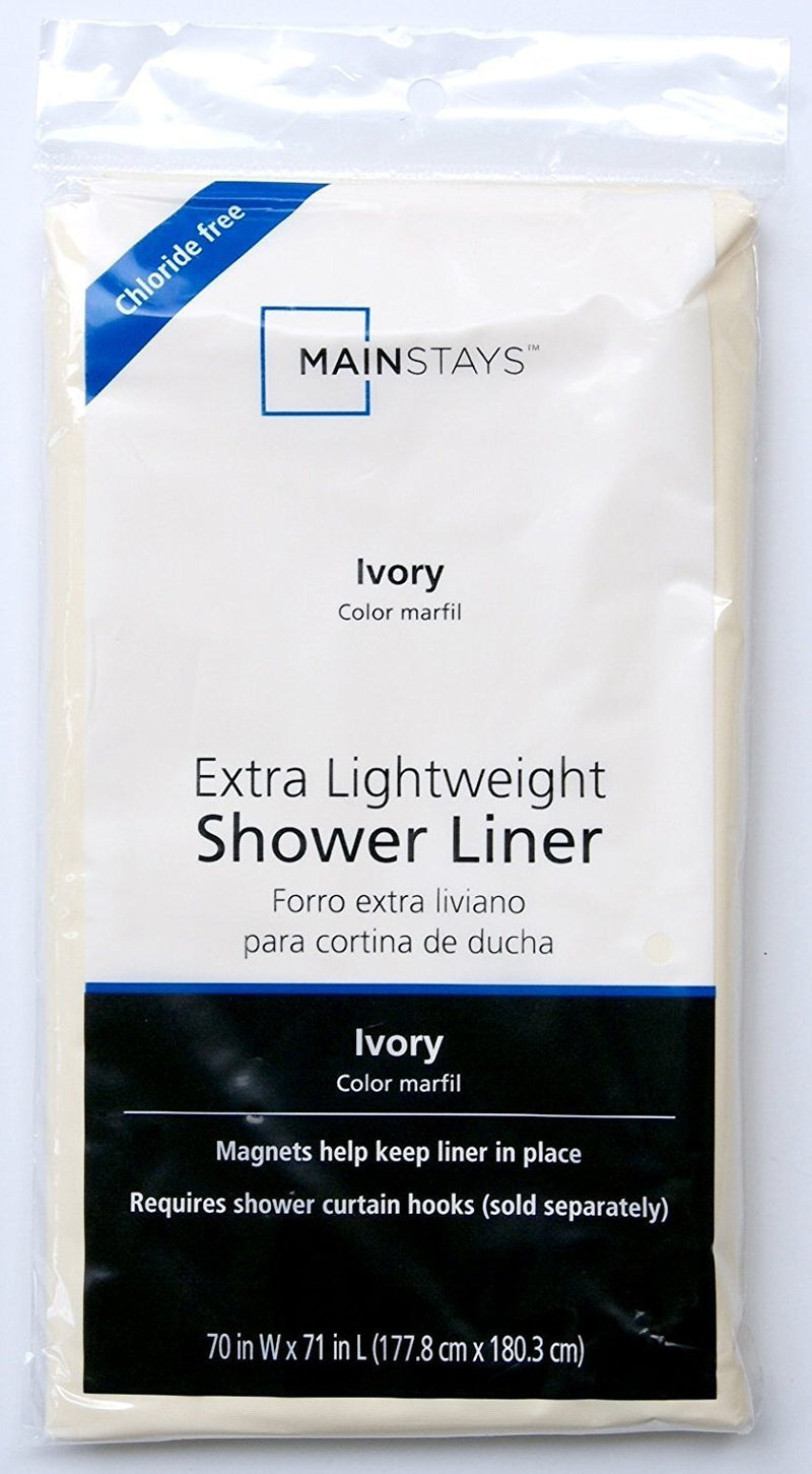 Light Weight PEVA Shower Curtain Liner - 70" x 71" - Ivory - NewNest Australia