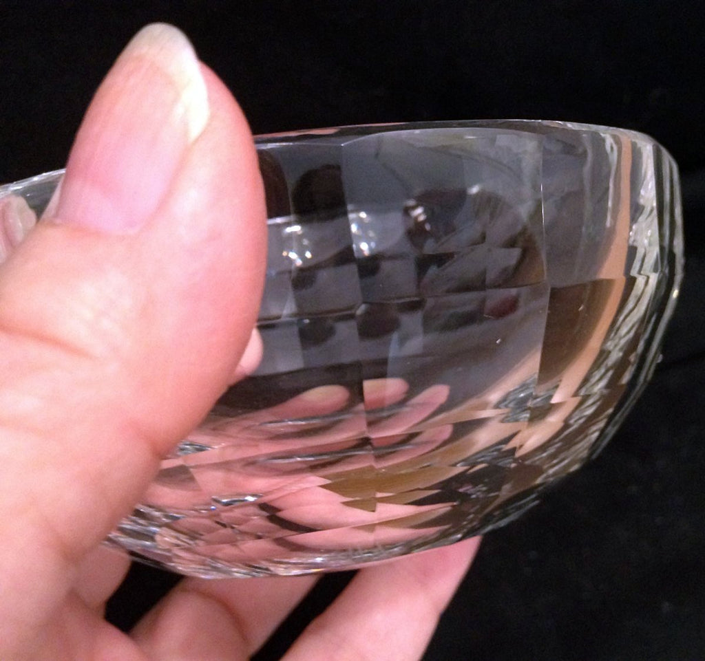 NewNest Australia - Amlong Crystal Clear Faceted Crystal Mini Bowl 3 Inch 3-Inch 