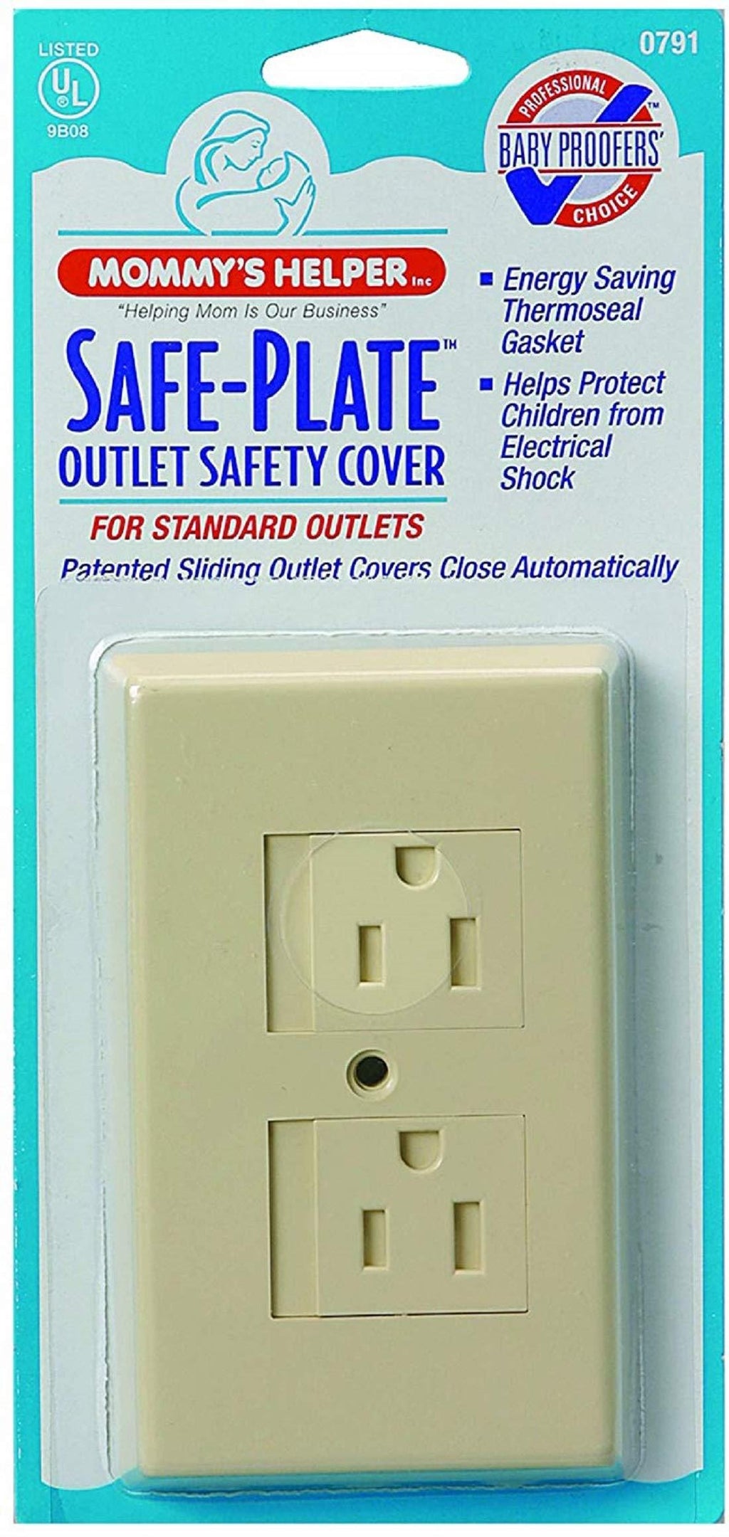 Mommys Helper Safe Plate Electrical Outlet Covers Standard, - 3 Count Almond - NewNest Australia