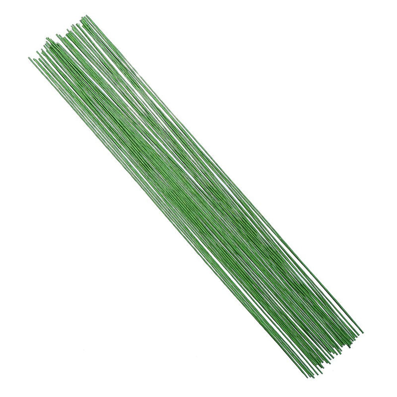 DECORA 18 Gauge Green Floral Stem Wire for Artificial Flower Making 16 inch,50/Package - NewNest Australia
